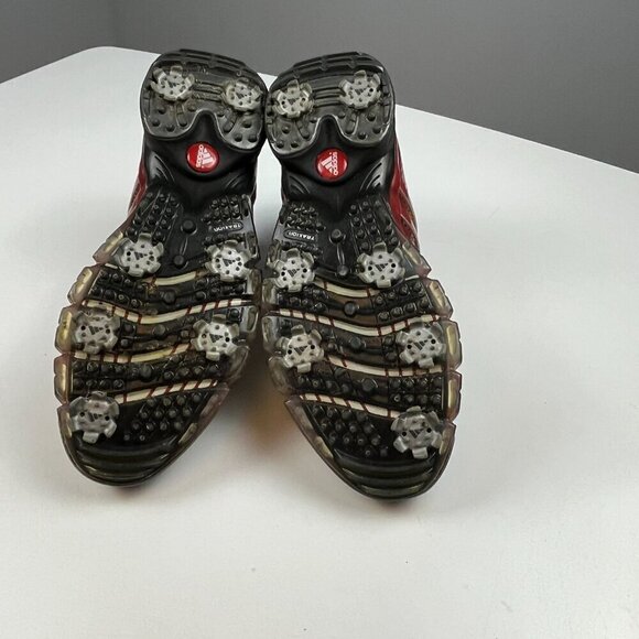 Adidas Powerband men golf shoes black red size 8 #791003 - Picture 7 of 10